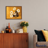 paint by numbers | Five Daisies | easy flowers | FiguredArt