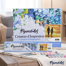 Load image into Gallery viewer, paint by numbers | Hand in Hand On Beach | intermediate romance | FiguredArt