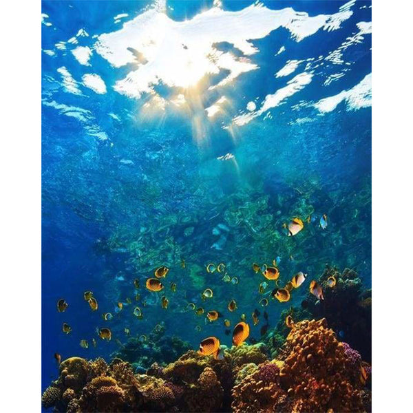 paint by numbers | Scuba Diving | advanced landscapes | FiguredArt