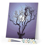 paint by numbers | Deer Moonlight | deer easy landscapes | FiguredArt