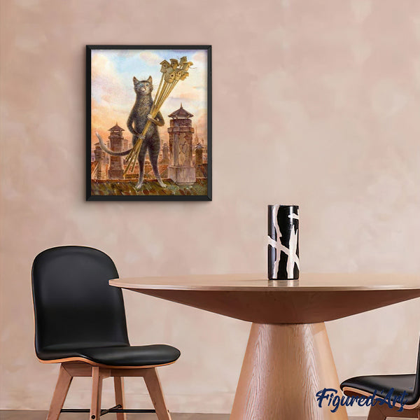 paint by numbers | Cat and Birdhouses | advanced animals cats | FiguredArt
