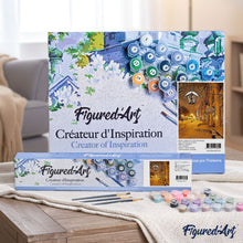 Load image into Gallery viewer, paint by numbers | Lantern in the Snow | cities intermediate | FiguredArt