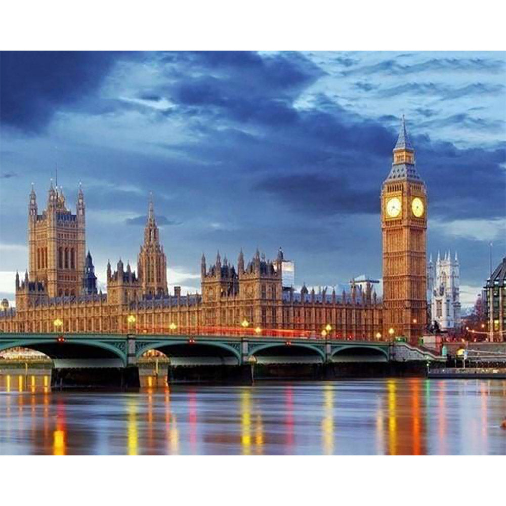 paint by numbers | London Bridge by Night | advanced cities | FiguredArt