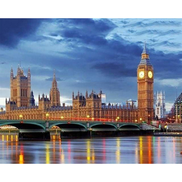 paint by numbers | London Bridge by Night | advanced cities | FiguredArt