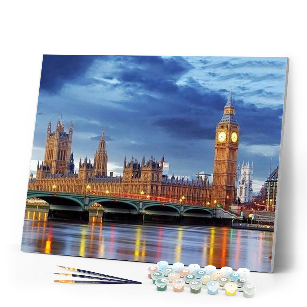 paint by numbers | London Bridge by Night | advanced cities | FiguredArt