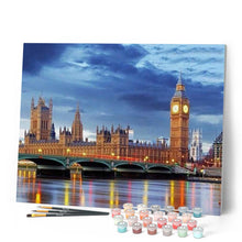 Load image into Gallery viewer, paint by numbers | London Bridge by Night | advanced cities | FiguredArt