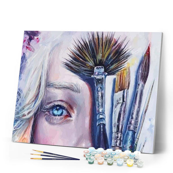 paint by numbers | Face and Brushes | advanced portrait | FiguredArt