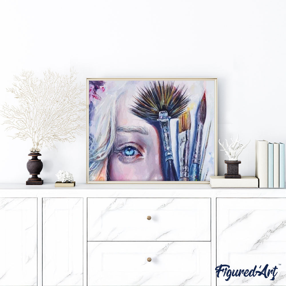 paint by numbers | Face and Brushes | advanced portrait | FiguredArt