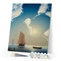 paint by numbers | Sailboat and Romance | intermediate romance ships and boats | FiguredArt
