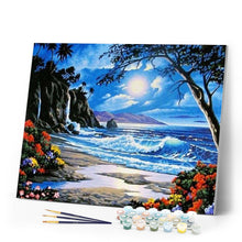 Load image into Gallery viewer, paint by numbers | Moon over the Sea | advanced landscapes | FiguredArt