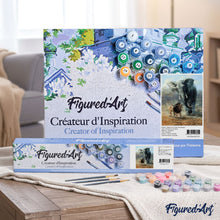 Load image into Gallery viewer, paint by numbers | Lion and Elephant | advanced animals elephants lions | FiguredArt