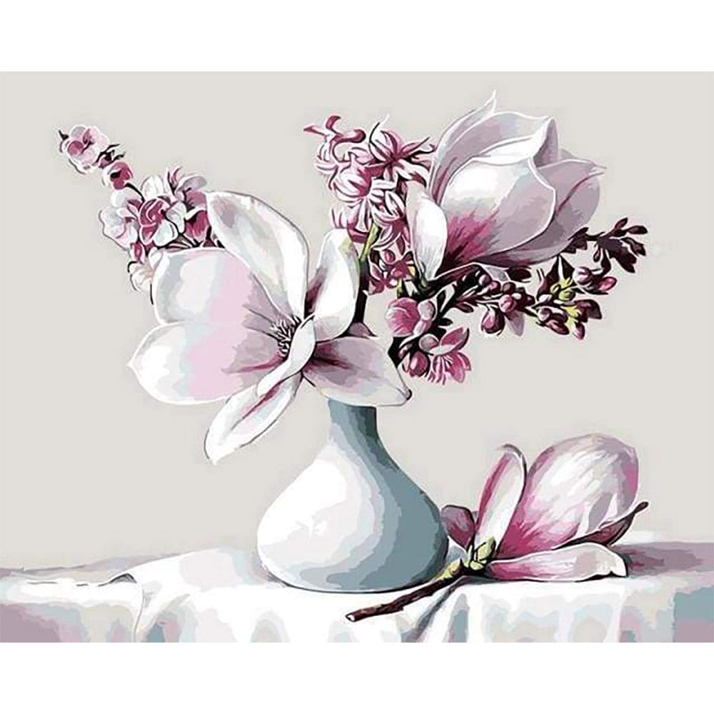 paint by numbers | Magnolia | easy flowers | FiguredArt