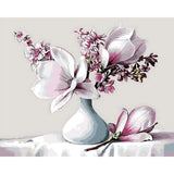 paint by numbers | Magnolia | easy flowers | FiguredArt