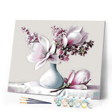 paint by numbers | Magnolia | easy flowers | FiguredArt