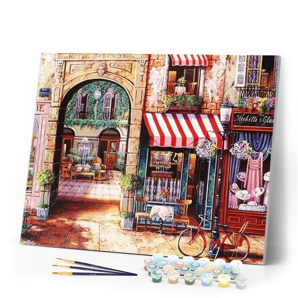 paint by numbers | Vintage Village | advanced cities | FiguredArt