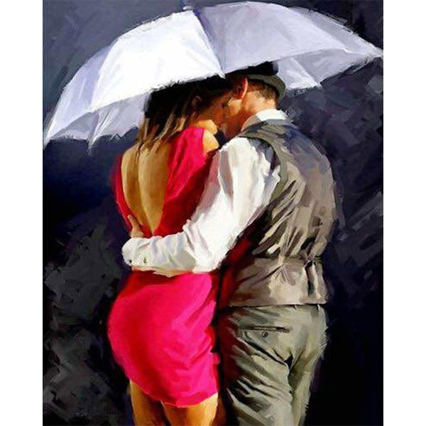 Paint by numbers | Lovers kissing | intermediate romance | Figured'Art