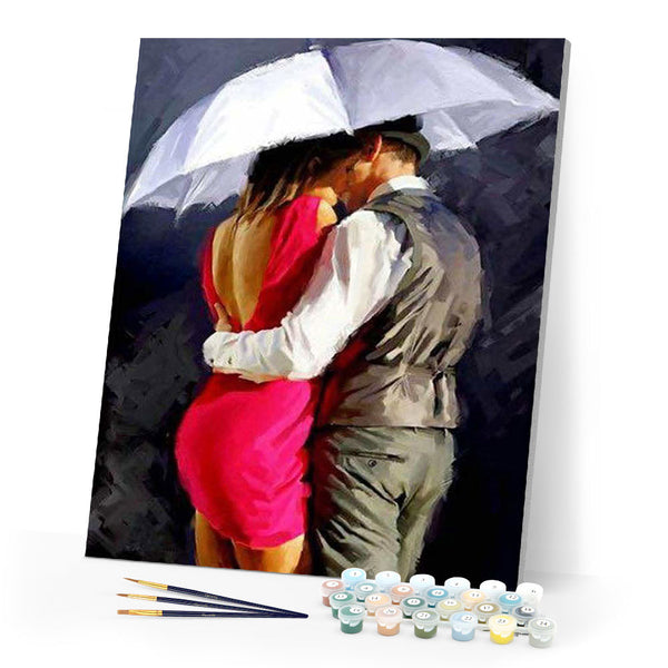 Paint by numbers | Lovers kissing | intermediate romance | Figured'Art