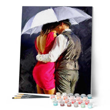 Load image into Gallery viewer, Paint by numbers | Lovers kissing | intermediate romance | Figured'Art