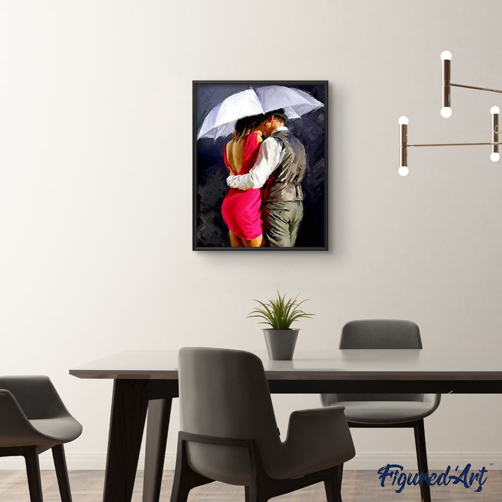 Paint by numbers | Lovers kissing | intermediate romance | Figured'Art