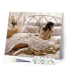 Load image into Gallery viewer, paint by numbers | Laziness and Early Morning | advanced nude | FiguredArt