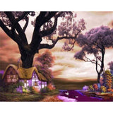 paint by numbers | Purple landscape | advanced landscapes | FiguredArt