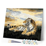 paint by numbers | Tiger in Africa | animals intermediate tigers | FiguredArt