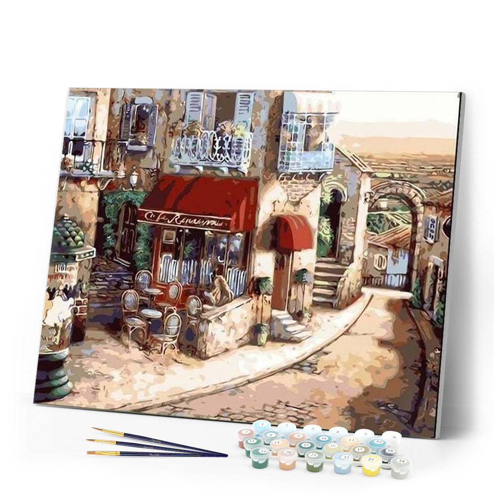 paint by numbers | Small Village Vintage | advanced cities | FiguredArt