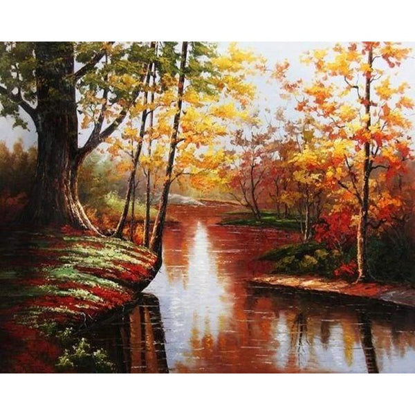 paint by numbers | Swamp | advanced landscapes | FiguredArt