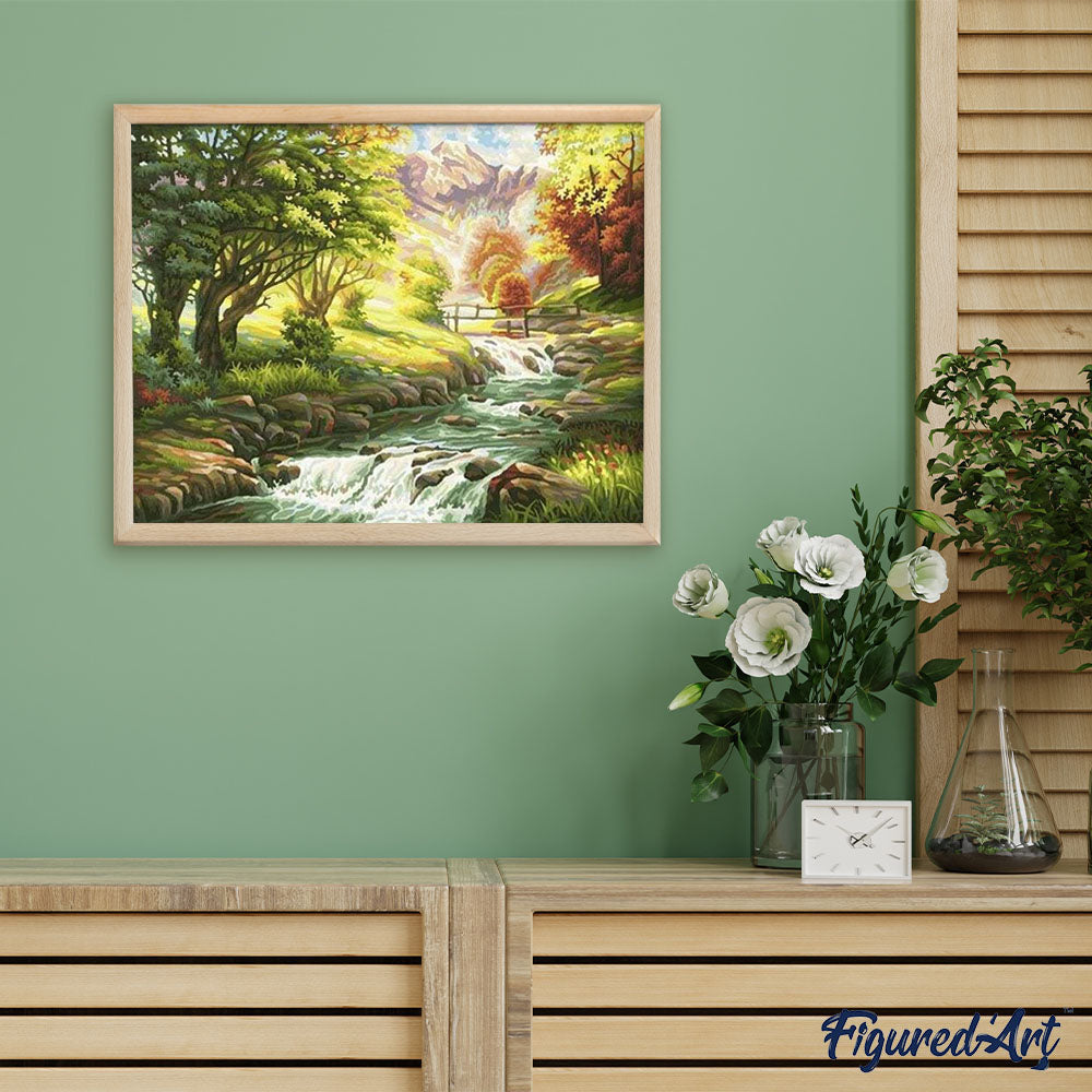 paint by numbers | River | intermediate landscapes | FiguredArt