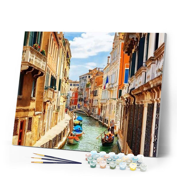 paint by numbers | Gondola ride in Venice | advanced cities | FiguredArt
