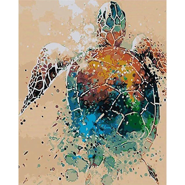 paint by numbers | turtle design | new arrivals animals turtles advanced | FiguredArt
