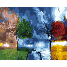 Load image into Gallery viewer, paint by numbers | The 4 Seasons | advanced landscapes trees | FiguredArt