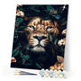 paint by numbers | lion hiding in foliage | new arrivals animals lions advanced | FiguredArt