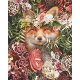 paint by numbers | fox in the flowers | new arrivals flowers animals foxes advanced | FiguredArt