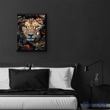 Load image into Gallery viewer, paint by numbers | panther hiding | new arrivals flowers animals panthers advanced | FiguredArt