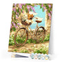 paint by numbers | Flowers and Bicycle | flowers intermediate landscapes | FiguredArt