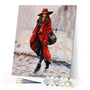 paint by numbers | Woman hands in pockets | advanced romance | FiguredArt
