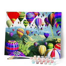 Load image into Gallery viewer, paint by numbers | Hot Air Balloons | easy landscapes | FiguredArt
