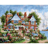 paint by numbers | Seaside house | advanced landscapes | FiguredArt