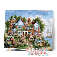 Load image into Gallery viewer, paint by numbers | Seaside house | advanced landscapes | FiguredArt