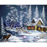 paint by numbers | House In The Snow | advanced landscapes | FiguredArt
