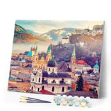 paint by numbers | The City of Salzburg | cities intermediate | FiguredArt