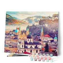 Load image into Gallery viewer, paint by numbers | The City of Salzburg | cities intermediate | FiguredArt