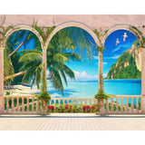 paint by numbers | Villa in tropical bay | intermediate landscapes | FiguredArt