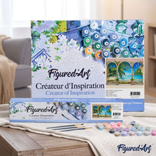 Load image into Gallery viewer, paint by numbers | Villa in tropical bay | intermediate landscapes | FiguredArt