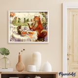 paint by numbers | Cat having Breakfast | animals cats intermediate | FiguredArt