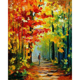 paint by numbers | Solitary walk in Forest | advanced landscapes | FiguredArt