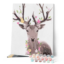 Load image into Gallery viewer, paint by numbers | Romantic Deer | animals deer easy | FiguredArt
