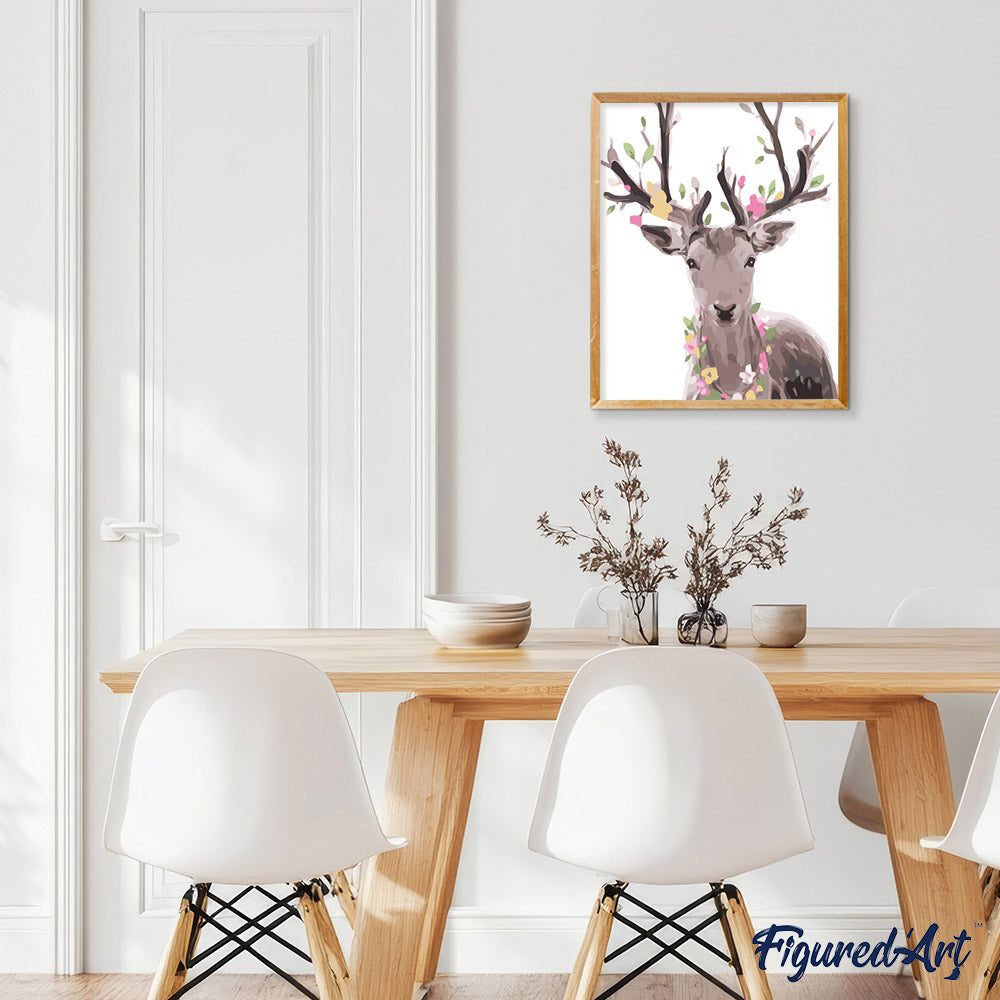 paint by numbers | Romantic Deer | animals deer easy | FiguredArt
