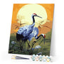 paint by numbers | Crowned cranes | animals birds cranes easy | FiguredArt